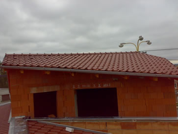 Pokrytí nové střechy